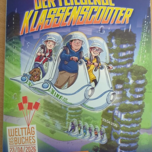 Klassenlektüre im Kanon (1c) und Gartenschlauchabkühlung am letzten Unterrichtstag